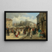 Vue du Naschmarkt à Vienne - Franz von Persoglia — gerahmtes Bild an der Wand