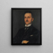 Portrait de Heinrich Butzer - Franz von Stuck — gerahmtes Bild an der Wand