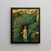 Nymphe du printemps entendue par la faune - Franz von Stuck — gerahmtes Bild an der Wand