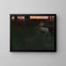 Sonnenuntergang - Franz von Stuck — gerahmtes Bild an der Wand