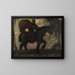 Tod und verliebtes Paar - Franz von Stuck — gerahmtes Bild an der Wand