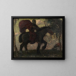 Tod und verliebtes Paar - Franz von Stuck — gerahmtes Bild an der Wand