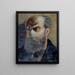 Portrait von Paul Verlaine 1844-1896 Dichter - Frédéric Auguste Cazals — gerahmtes Bild an der Wand