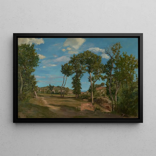 Frdric Bazille - Landscape by the Lez River.webp