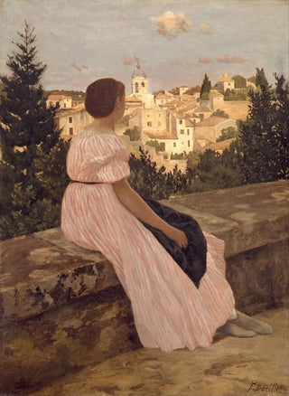 Frdric Bazille - The Pink Dress.webp
