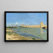 Die Westmauern von Aigues-Mortes - Frédéric Bazille — gerahmtes Bild an der Wand