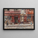 rue de l'Hôtel-de-Ville en 1899 im 4. Arrondissement - Frédéric Houbron — gerahmtes Bild an der Wand