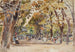 Garten öffentlich Paris im Jahr 1899 - Frédéric Houbron — Ansicht des Kunstwerks