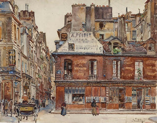 Die Straße Sauval gesehen von der Straße Saint-Honoré im Jahr 1901, 1. Arrondissement - Frédéric Houbron — Ansicht des Kunstwerks