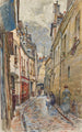 Rue Chanoinesse im Jahr 1905, 4. Arrondissement - Frédéric Houbron — Ansicht des Kunstwerks