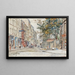 Rue Hermel Montmartre - Frédéric Houbron — gerahmtes Bild an der Wand