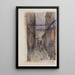 Rue des Oiseaux Marché des Enfants Rouges am Abend 3. Arrondissement - Frédéric Houbron — gerahmtes Bild an der Wand