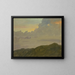 Hügel und Wolken - Frederic Edwin Church — gerahmtes Bild an der Wand