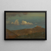 Landschaft mit Hügeln - Frederic Edwin Church — gerahmtes Bild an der Wand