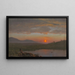 Vallée de l'Hudson, New York, au coucher du soleil - Frederic Edwin Church — gerahmtes Bild an der Wand