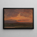 Vallée de l'Hudson, New York, avec le soleil se couchant derrière les montagnes Catskill - Frederic Edwin Church — gerahmtes Bild an der Wand