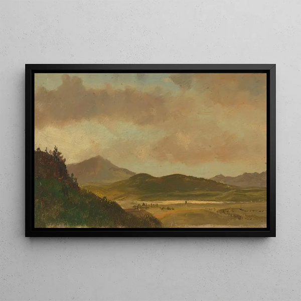 Landschaft - Frederic Edwin Church — gerahmtes Bild an der Wand