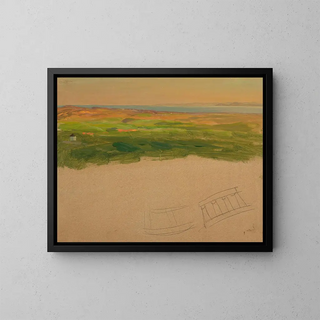 Landschaft bei Syrien oder Griechenland - Frederic Edwin Church — gerahmtes Bild an der Wand