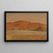 Landschaft mit niedrigem Hügel und Feldern - Frederic Edwin Church — gerahmtes Bild an der Wand