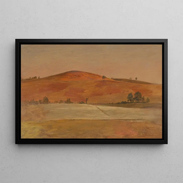 Frederic Edwin Church - Landscape with Low Hill and Fields.webp