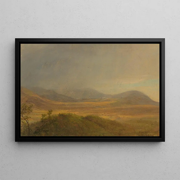 Landschaft mit Bergen IV - Frederic Edwin Church — gerahmtes Bild an der Wand