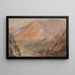 Mont Katahdin Großer Bassin vom South Turner Mountain - Frederic Edwin Church — gerahmtes Bild an der Wand