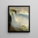 Die Niagarafälle auf der amerikanischen Seite - Frederic Edwin Church — gerahmtes Bild an der Wand