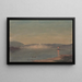 Ansicht bei Nacht eines Hafens - Frederic Edwin Church — gerahmtes Bild an der Wand