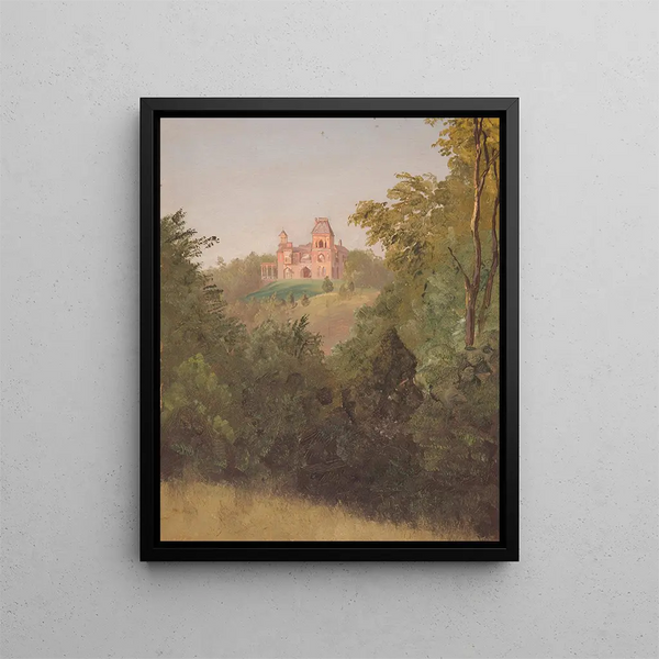 Olana im Südwesten - Frederic Edwin Church — gerahmtes Bild an der Wand