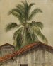 Palmen und Hausdächer in Ecuador - Frederic Edwin Church — Ansicht des Kunstwerks