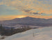 Sonnenuntergang über das Hudson-Tal im Winter - Frederic Edwin Church — Ansicht des Kunstwerks