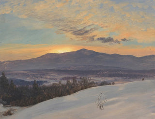 Sonnenuntergang über das Hudson-Tal im Winter - Frederic Edwin Church — Ansicht des Kunstwerks