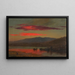 Sonnenuntergang über dem Hudson, New York - Frederic Edwin Church — gerahmtes Bild an der Wand