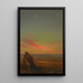 Sonnenuntergang bei Rom - Frederic Edwin Church — gerahmtes Bild an der Wand