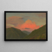 Sonnenuntergang über den Hügeln Jamaikas Antillen - Frederic Edwin Church — gerahmtes Bild an der Wand