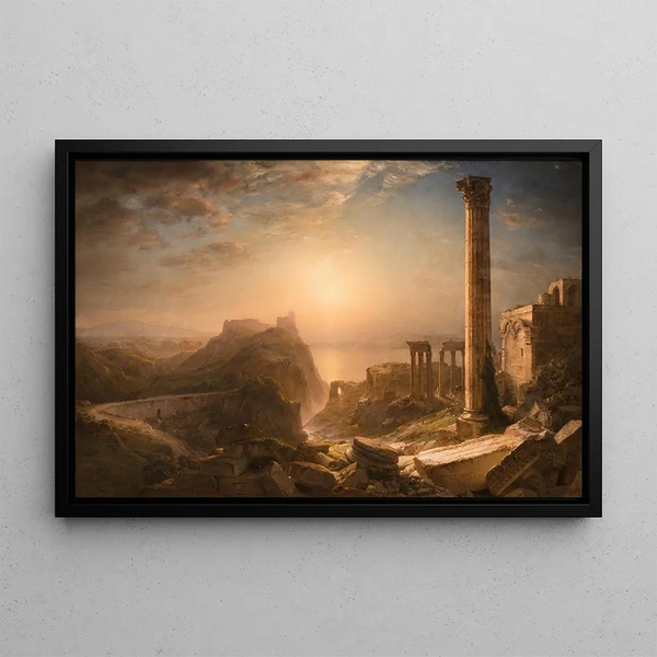 La Syrie par la mer - Frederic Edwin Church — gerahmtes Bild an der Wand