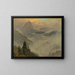 Der Hochkalter bei Berchtesgaden - Frederic Edwin Church — gerahmtes Bild an der Wand