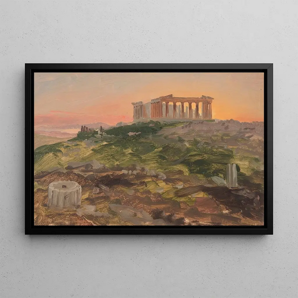 Le Parthénon depuis le sud-est - Frederic Edwin Church — gerahmtes Bild an der Wand