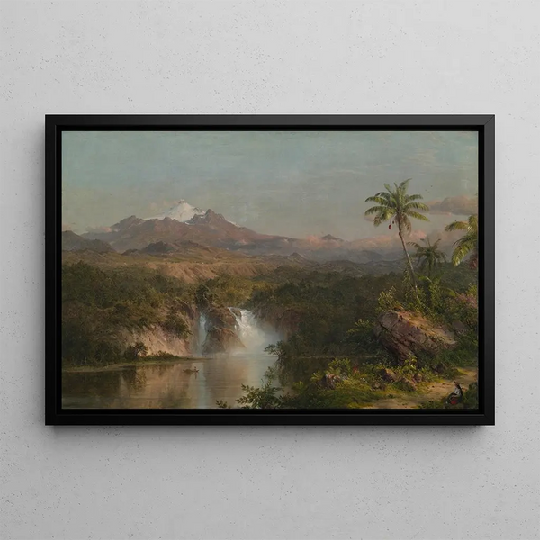 Vue du Cotopaxi - Frederic Edwin Church — gerahmtes Bild an der Wand