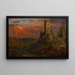 Wachtturm in Italien - Frederic Edwin Church — gerahmtes Bild an der Wand