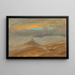 Winterlandschaft mit Blick von Zuarry Hill bei Dämmerung - Frederic Edwin Church — gerahmtes Bild an der Wand