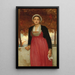 Gelbes Gemälde - Frederic Leighton — gerahmtes Bild an der Wand