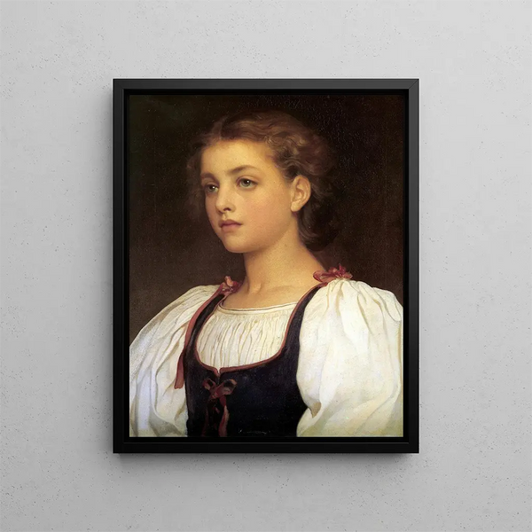 Blond - Frederic Leighton — gerahmtes Bild an der Wand