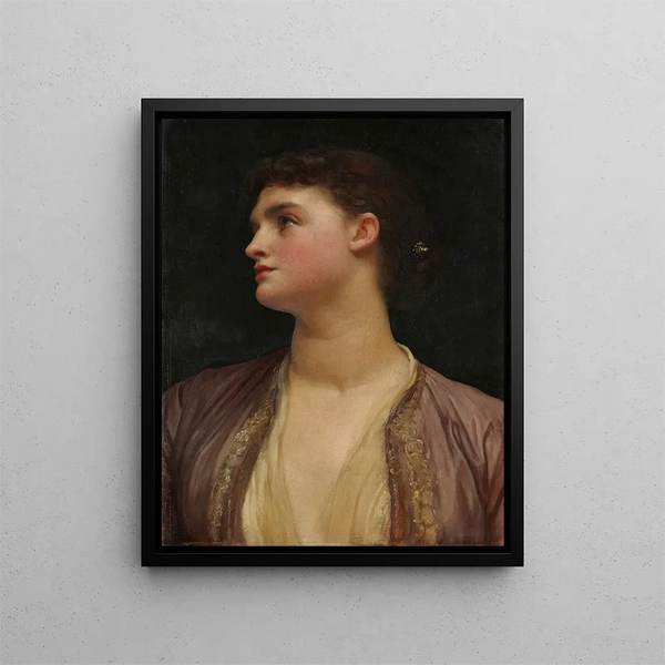 Lucie - Frederic Leighton — gerahmtes Bild an der Wand