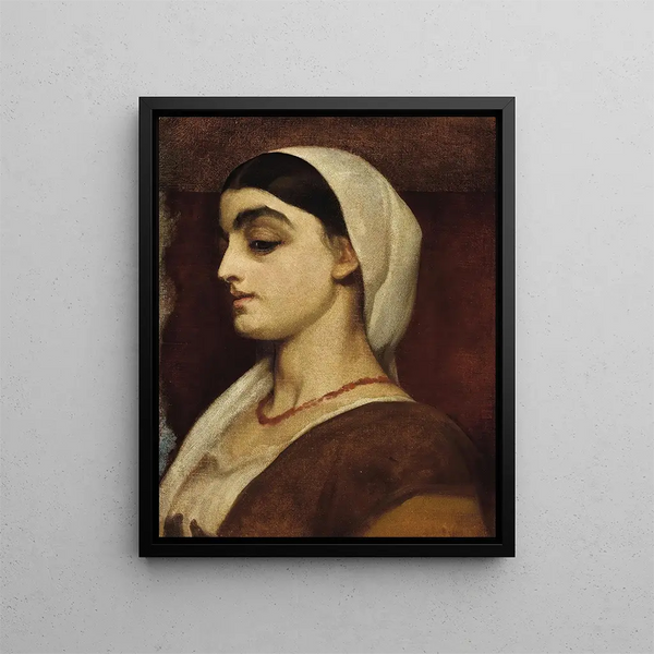 Portrait de Stella - Frederic Leighton — gerahmtes Bild an der Wand