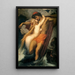 Der Fischer und die Meerjungfrau - Frederic Leighton — gerahmtes Bild an der Wand