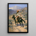 Ein indianischer Fallensteller - Frederic Remington — gerahmtes Bild an der Wand