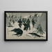 Die Niederlage von Crazy Horse - Frederic Remington — gerahmtes Bild an der Wand
