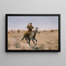 Der Flug - Frederic Remington — gerahmtes Bild an der Wand