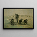 Der letzte Kampf - Frederic Remington — gerahmtes Bild an der Wand